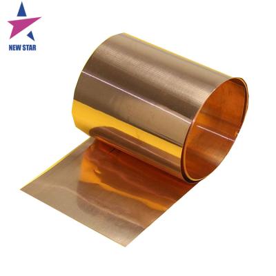 China High Conductivity Brass Coil Strips Coil T2 TP2 TU2 C11000 C12000 Copper Tape Strip Copper Strip for sale