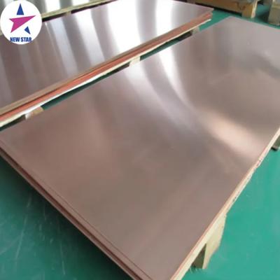 China Decoration 1000x2000mm Copper Roof Sheet T2 TP2 C1100 C1200 C1220 Copper Plate for sale