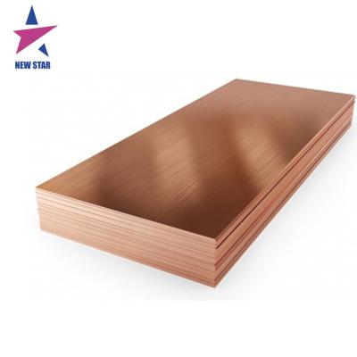 China Decoration C1100 C1200 Customized 99.9% Pure Copper Sheet Metal 1mm Bronze Pure Copper Plate for sale