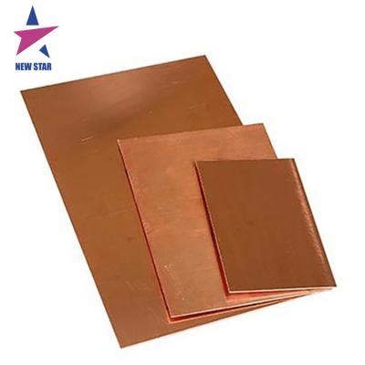 China Decoration ASTM Standard High Quality Copper Sheet T2 TP2 C1100 C1200 C1220 Copper Plate for sale