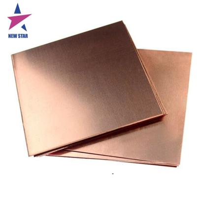 China Decoration ASTM JIS Standard 1.2mm Copper Sheet C1100 TP2 Copper Plate Price Per Kg for sale