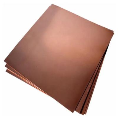 China Decoration C1100 C1200 Customized 99.9% Pure Bronze Plate Copper Sheets 2mm Pure Copper Plate for sale