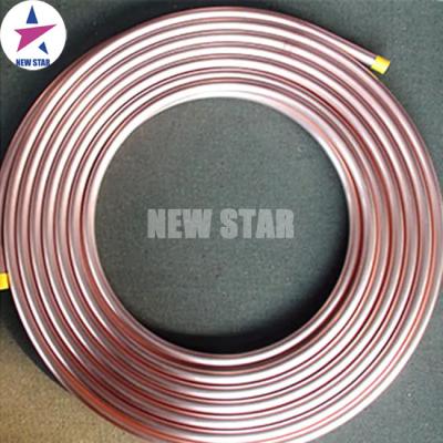 China AC pancake copper tube ASTM B280 refrigerator air conditioning copper pipe tube 1/4 3/8 1/2 5/8 3/4 7/8 air conditioning copper pipe tube for sale