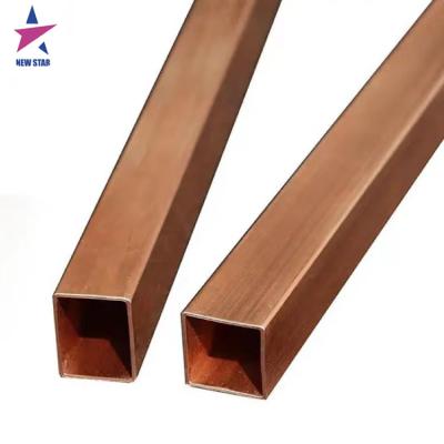 China High Quality T2 TP2 C1100 Copper Water Tube Pipe Tube 25X25 Square Square Copper Tube for sale