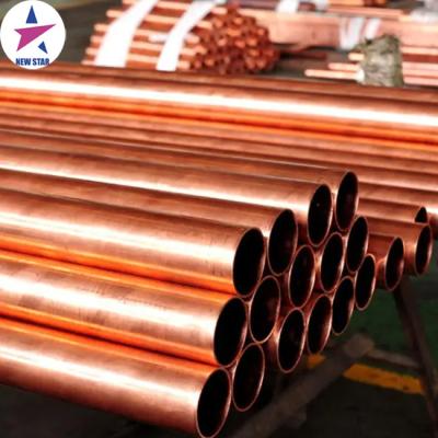 China Water Tube Refined Copper Tube C11000 C12000 C12200 High Red Copper Tube T2 Copper Pipes for sale