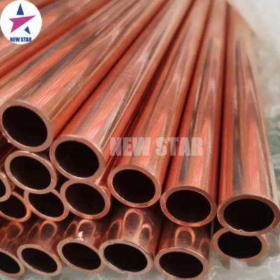 China Water Surface Heater Bright T2 TU2 TP2 C1020 C1100 C1220 Red Copper Tubing Copper Pipe for sale