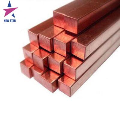 China 20x20mm Square Rod Pure Red Copper Rod Bar C1200 C1100 Square Copper Building Copper Bar for sale