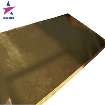 China Decoration JIS Standard Bright Golden Brass Sheet H62 H65 Brass Plate Color 1mm 1.5mm 2mm for sale