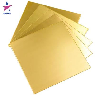 China High Quality Decoration C2600 C2620 C2700 C2800 1mm 2mm Brass Sheet H62 H65 H60 Brass Plate for sale