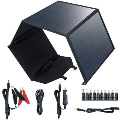 China Foldable Solar Power System Solar Panel USB Panel Fast Charging Mobile Photovoltaic Folding for sale