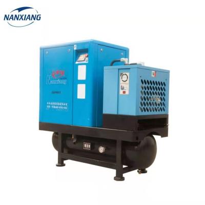 China NXGV-15YT Lubricated Professional Heavy Duty All In One Screw Air Compressor With Dryer And Reservoir for sale