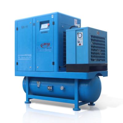 China Lubricated All In One Screw China Air Compressor Machinery for sale