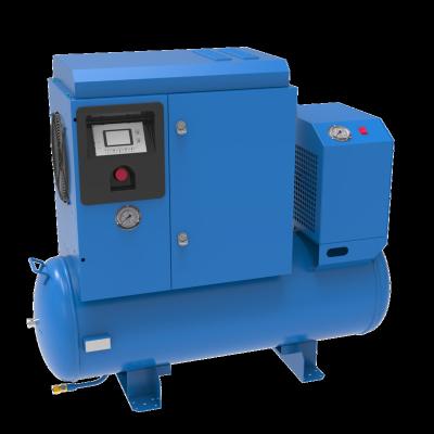 China 5.5kw 20hp compressores lubricated air compressor for sale