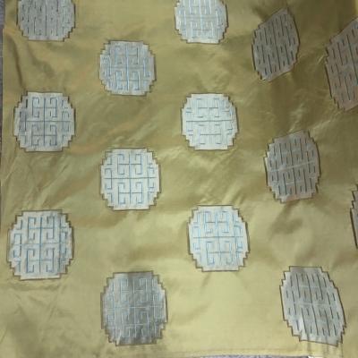 China Breathable suitable for the new style of Chinese style decoration and yellow fabric as the background of the embroidery for soft upholstery deco for sale