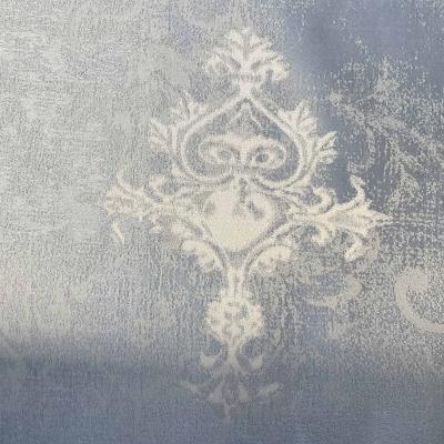 China Breathable Clouds And Mists Jacquard Yarn Dyed Curtain Fabric for sale