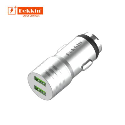 China Metal Car Charger High Quality 5v 2.4A Doubles Usb Fast Charging Guaranteed Fast Charger Car Chargers for sale