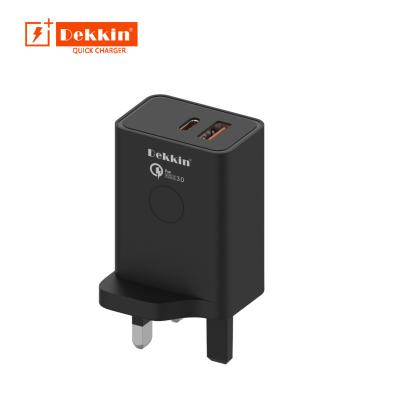 China Dekkin Quality QC3.0 65W Phone Chargers Palladium Fast Charging Portable Charger for sale