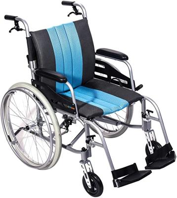 China Ultra Light Magnesium Alloy Frame Lightweight Manual Wheelchair For Elderly And Disabled People for sale