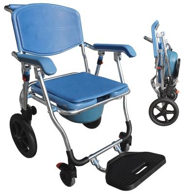 China Water Proof Disabled Medical Handicap Shower Toilet Folding Chair For Elderly for sale