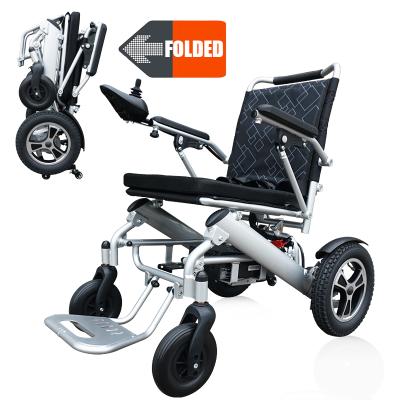 China Foldable Lightweight Folding Battery Electric Wheelchair For Disabled for sale