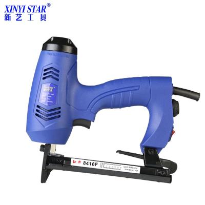 China XINYI 8416F Electric Gun Machine Tacker Tacker AC Staple Gun Manual Tacker 100pcs for sale