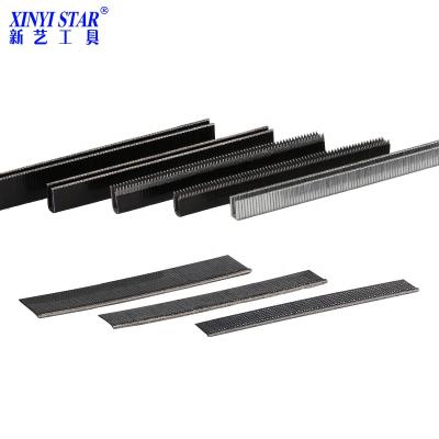 China XINYI Medium-Carbon Staples K407 K410 K413 K416 Spike Nail F12 F15 F20 K410 K413 18ga Flared High Carbon Staple Pin for sale