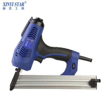 China XINYI 20 Degree TX32 DX32 Angled Finish Nailer Electric Nail Gun Solid Wood Floor Stapler 128PCS for sale