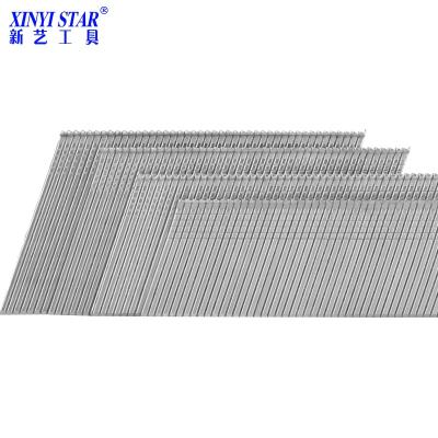 China XINYI Checkered 20 Degree FX Angled Finish Nails 18Gauge Steel Nails FX15 FX20 FX25 FX30 FX38 FX45 FX50 for sale