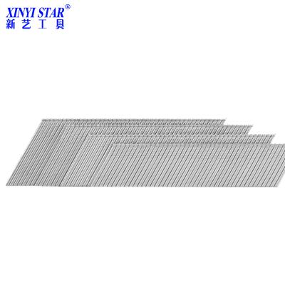 China XINYI Checkered 34 Degree DA Paper Collated Framing Nails 15 Gauge Paper Strip Nails DA25 DA32 DA38 DA45 DA50 DA57 DA64 for sale