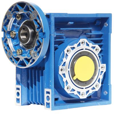 China IEC flange to mount motor 0.37kw 1400rpm speed flange reducer worm gear box for sale