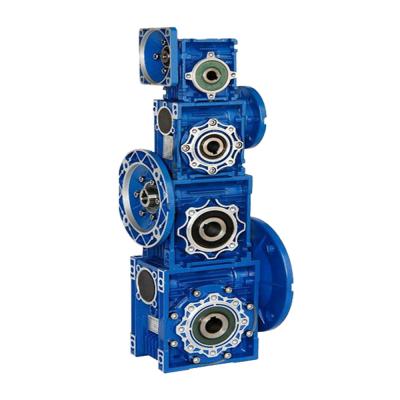 China IEC Flange To Mount Motor 10 Ratio Gearbox Output Shaft Series Gearbox Reduction Nmrv 025 Worm Gearbox for sale