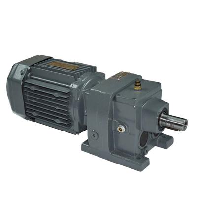 China Three Phase Helica Gear Reduction Motor Reducer Box Motors Parallel Shaft Gearbox Helical Gear Reducer Motor for sale