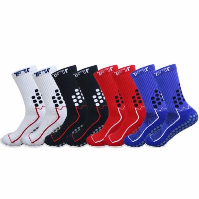 China Breathable Thickened Unique Towel Professional Football Socks With Anti Slip Rubber Sole,Medium Length Training Socks,Marathon Socks for sale