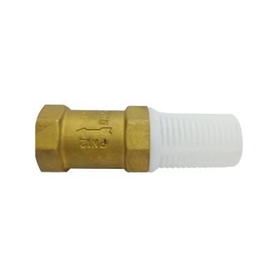 China General green valve high quality NON return check valve for pump 1inch 33.7mm brass foot check valve for sale