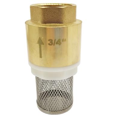 China General Green Vertical Brass Vertical Brass Pump Spring Pump Stainless Steel Valve Bottom Check Valve for sale