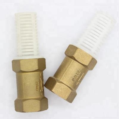 China General Green Brass PS Valves 3/4inch Check Valve /brass Suction Valve With Plastic Net for sale