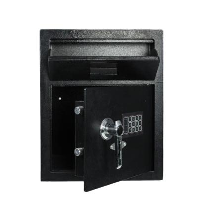 China Metal Home Deposit Security Box Electronic Money Safe Box With Handle Steel Deposit Safe Box for sale