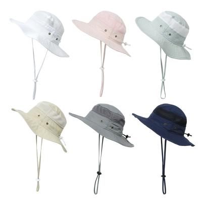 China 2021 New Character Wind Frontier Children's Outdoor UV Protection Beach Fishing Hat for sale