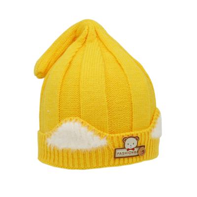 China Beanie Baby Winter Cute Hats Striped Fashionable Knitted Beanie for sale