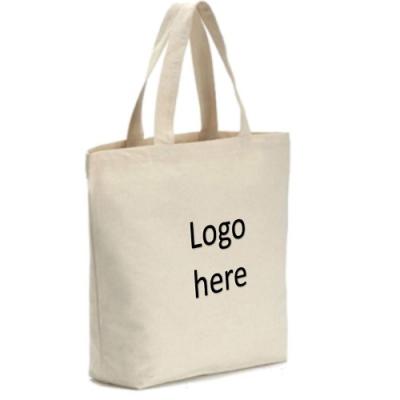 China Recyclable Custom Eco-Friendly Reusable Outdoor Fashion Large Canvas Advertising Shop Gift Tote Bag for sale