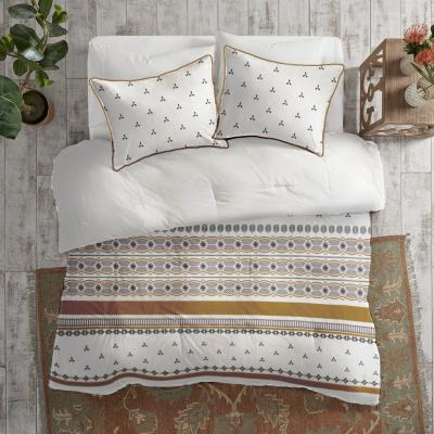 China Wholesale Comforter Bedding Home Comforter Set Printed Bohemia Traditional Natural Geometry For Daily for sale