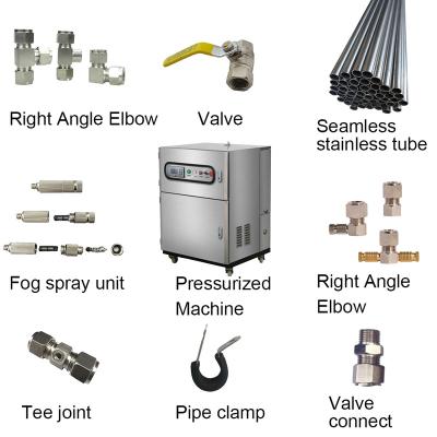 China High Pressure Cooling Mist Pump Fog Spray And Cooling System For Greenhouse Use for sale