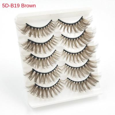 China Durable Most People Buy Book Eyelash Dark Individual Color False Eyelashes Dark Brown Lashes With Color Tint for sale