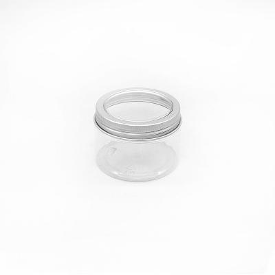 China Hot Selling Cheap Custom Cosmetic Bottle 120ml Transparent Round Plastic Jar for sale