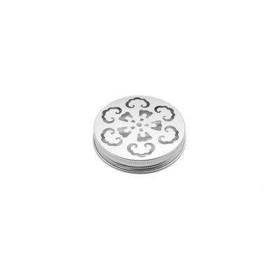 China Hot Selling Guaranteed Popular Popular Quality Product Child Safe Money Hollow Out Aluminum Screw Top Lid for sale