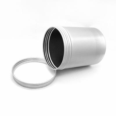 China Round 750ml Big Aluminum Cosmetic Tins Cosmetic Aluminum Jars Packaging for sale