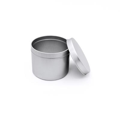 China Gift & Craft Pet Tins Aluminum Tins Packaging 200ml Candle Tins Knock Down Top Lids Cover Aluminum Tins for sale