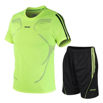 China Summer Breathable Sports Suits Quick-drying T-shirt Men And Women Loose Casual Fitness Sportswear Customization for sale