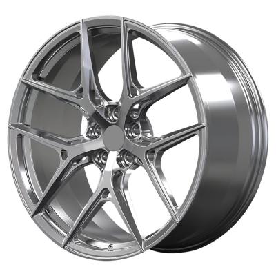 China ALLOY 5x112 5x120 5x130 Chrome Plating Forged Monoblock Wheels for Raptor F150 Hummer H2 Toyota Sequoia Aluminum Bright for sale