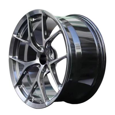 China Passanger Car Passenger Car Rims 19 Inch 5x112 5x114.3 Five Spokes Matte Black Automobile Aluminium Alloy Forged Monoblock Wheel Hub For BBS for sale